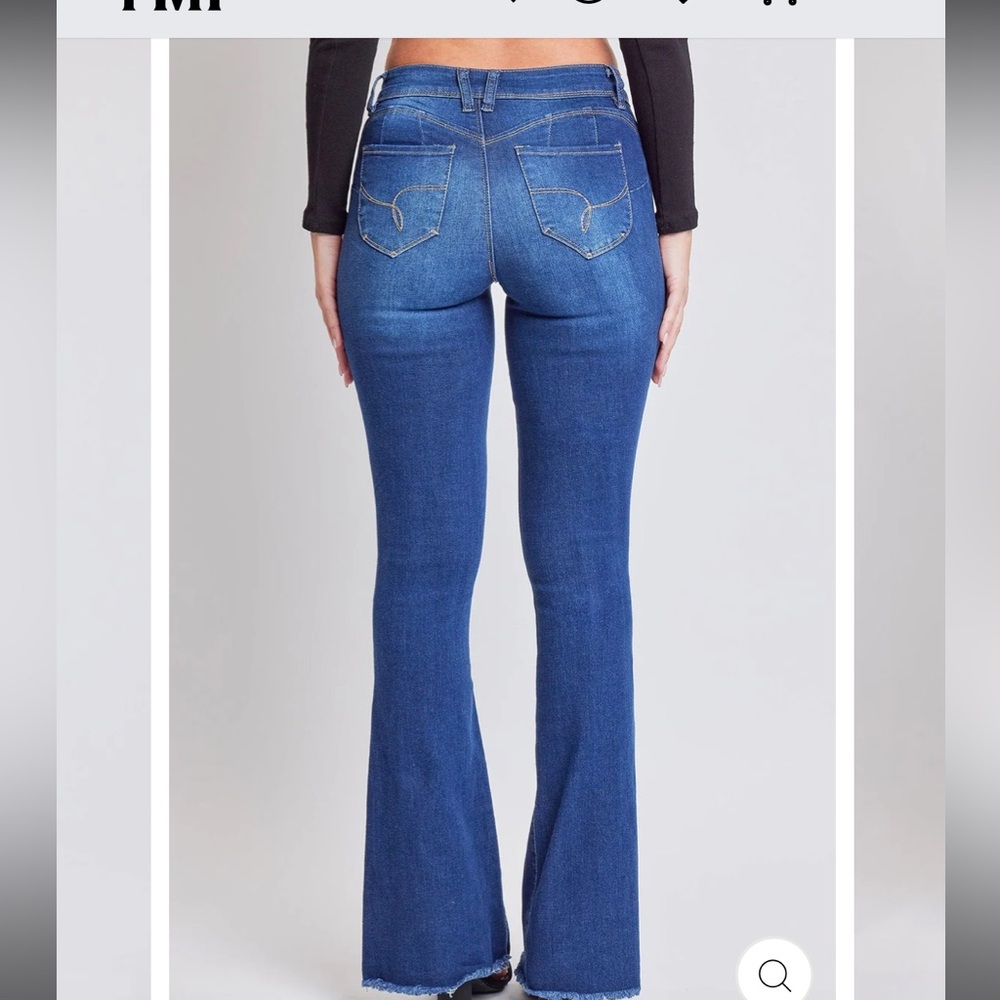 YMI Ripped Flare Jeans